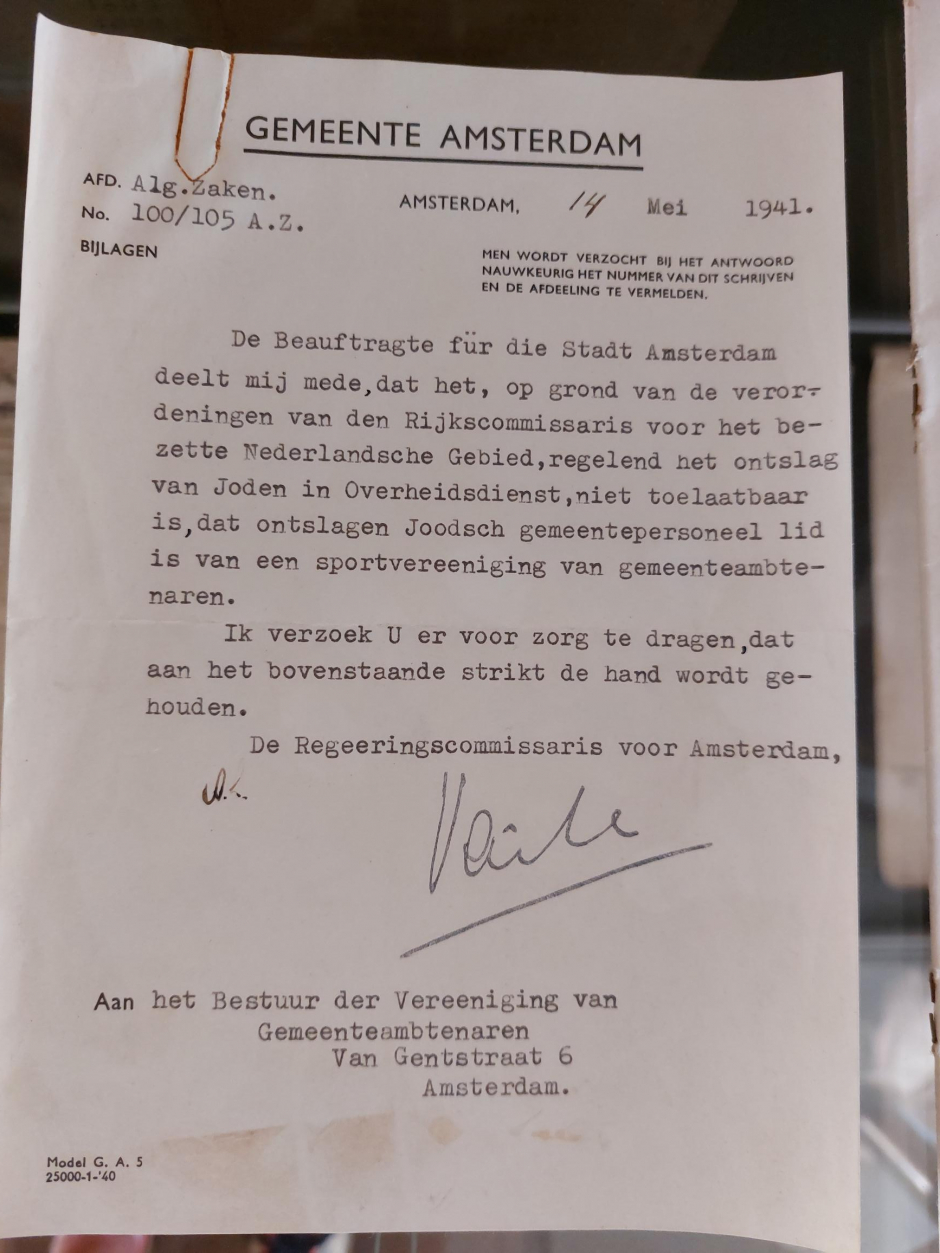 foto 1: brief van Vo&ucirc;te